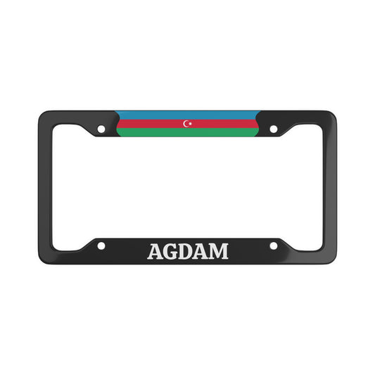 Agdam Azerbaijan Flag License Plate Frame