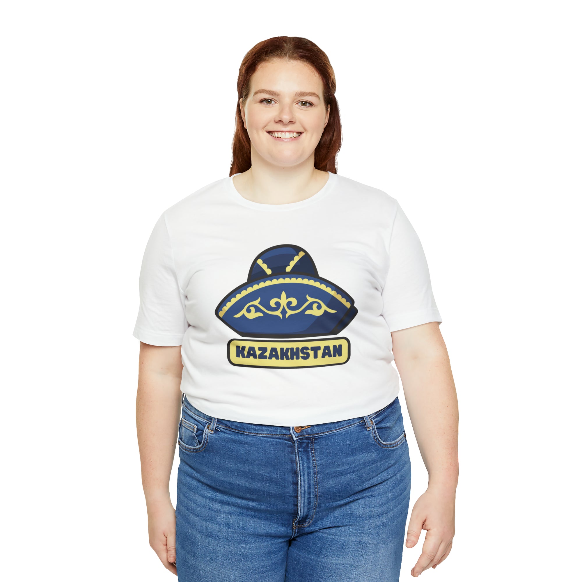 Kazakhstan Traditional Hat Unisex Jersey Short Sleeve Tee