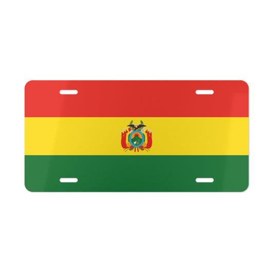 Bolivia Flag Vanity Plate