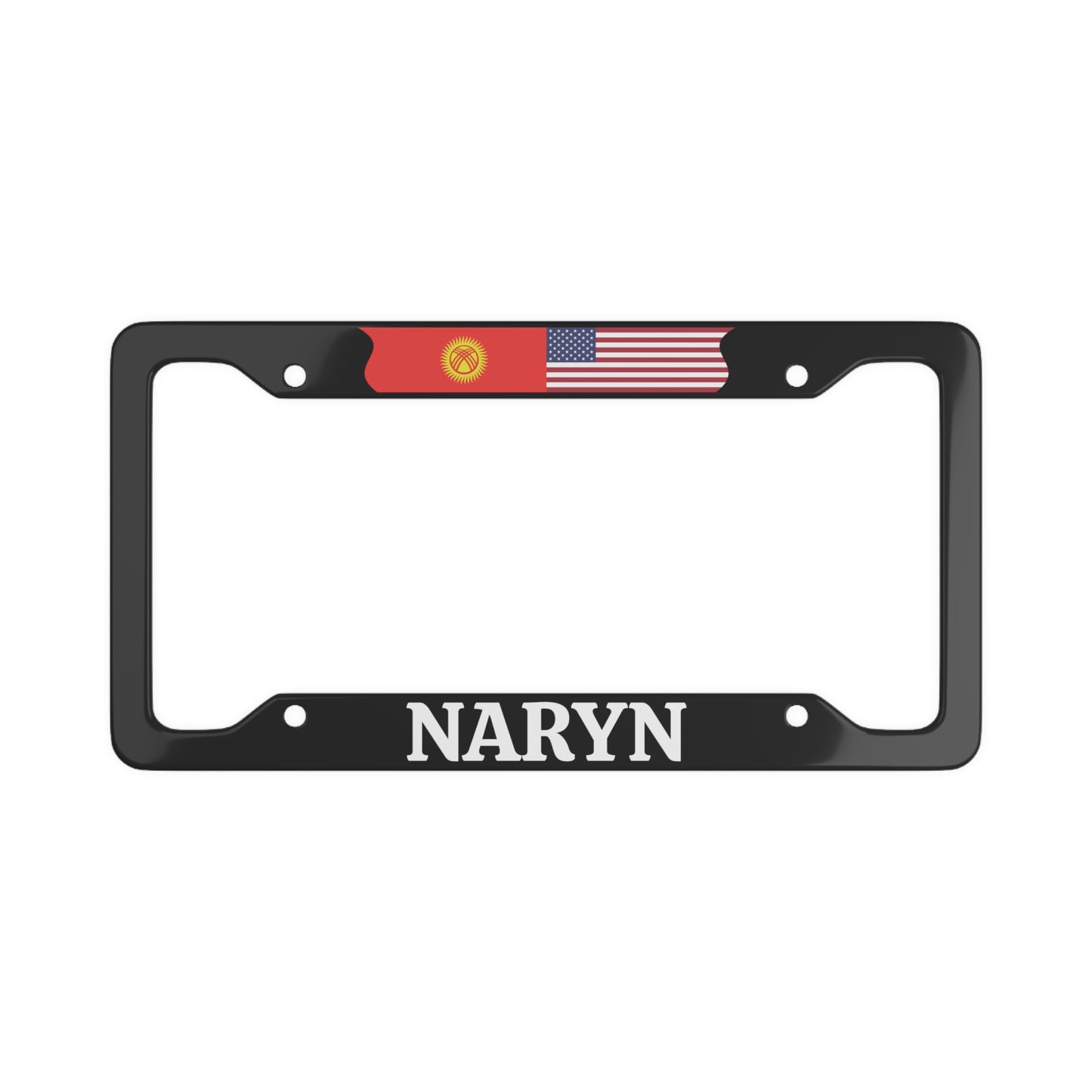 NARYN with flag License Plate Frame
