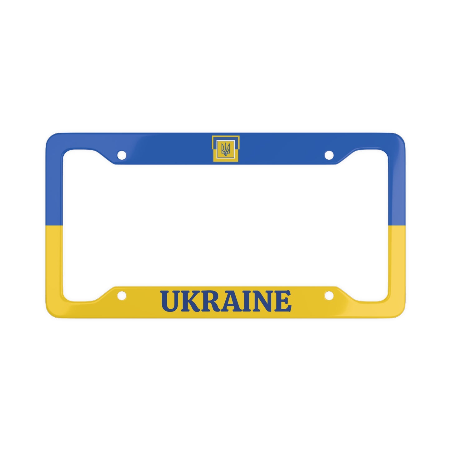 Ukraine Colorful License Plate Frame