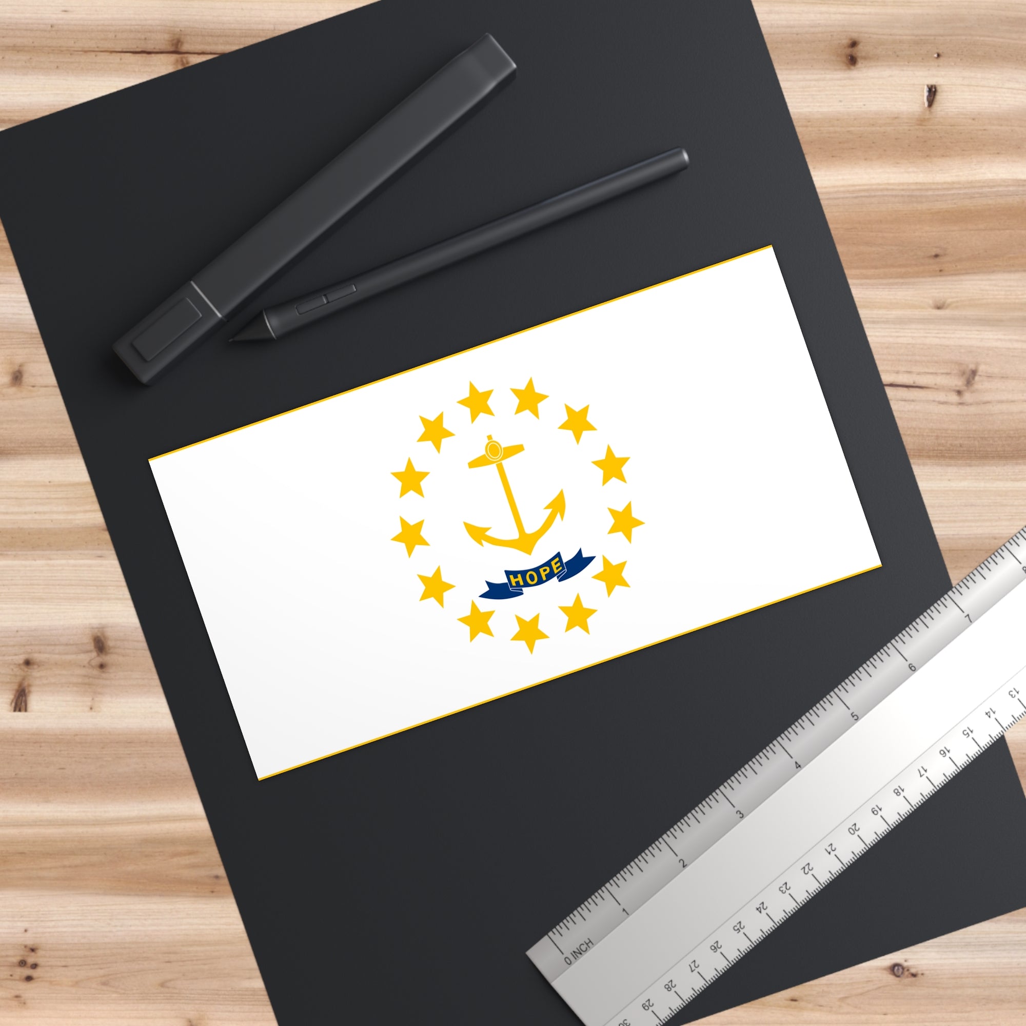 Rhode Island Flag Bumper Stickers