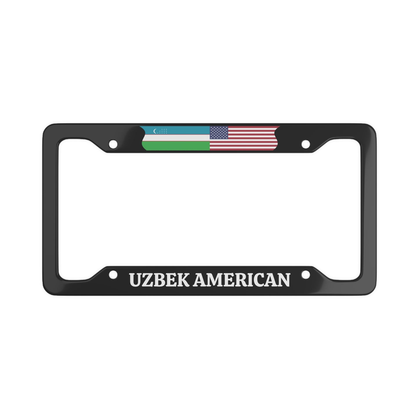 Uzbek American License Plate Frame