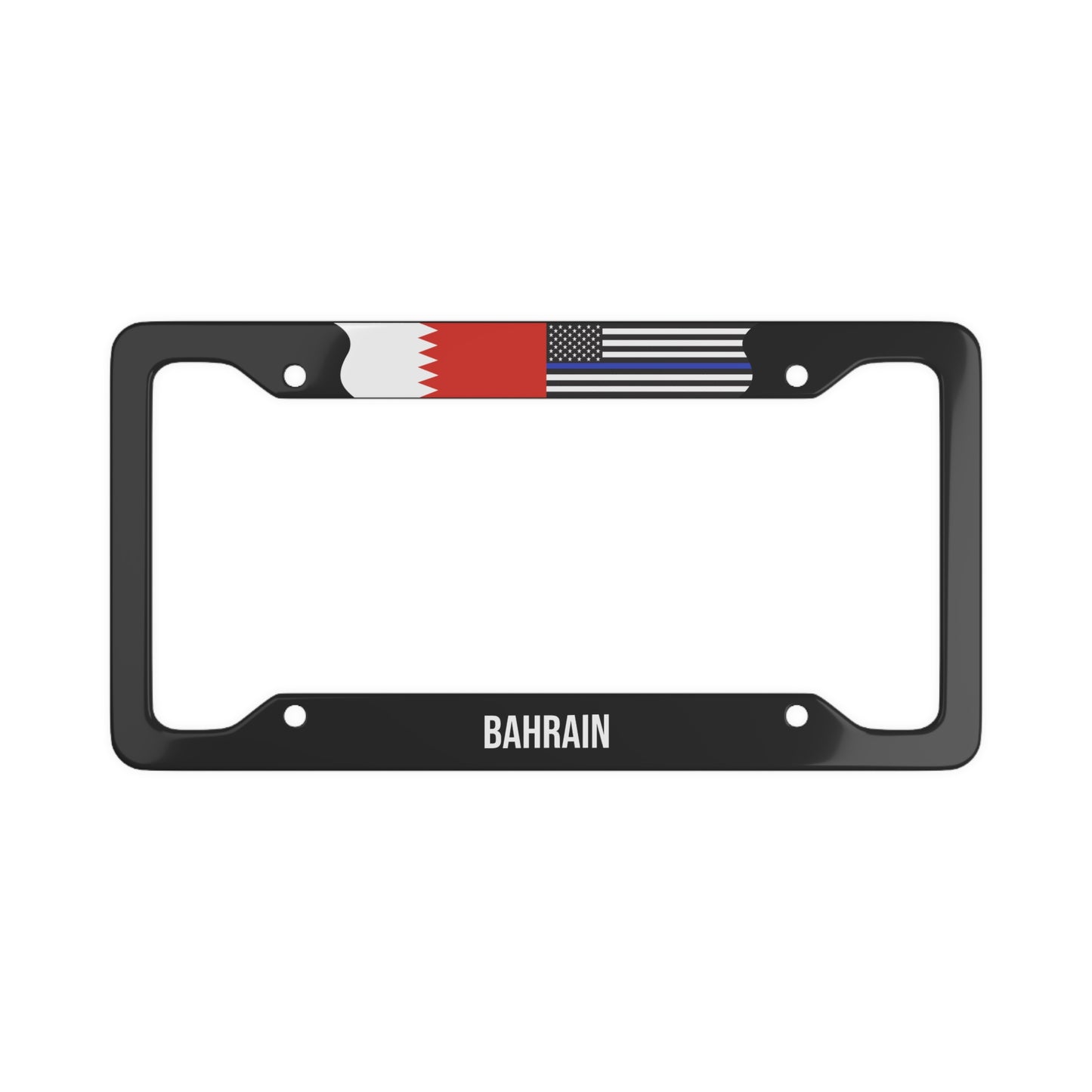 Bahrain Support Police Premium License Plate Frame