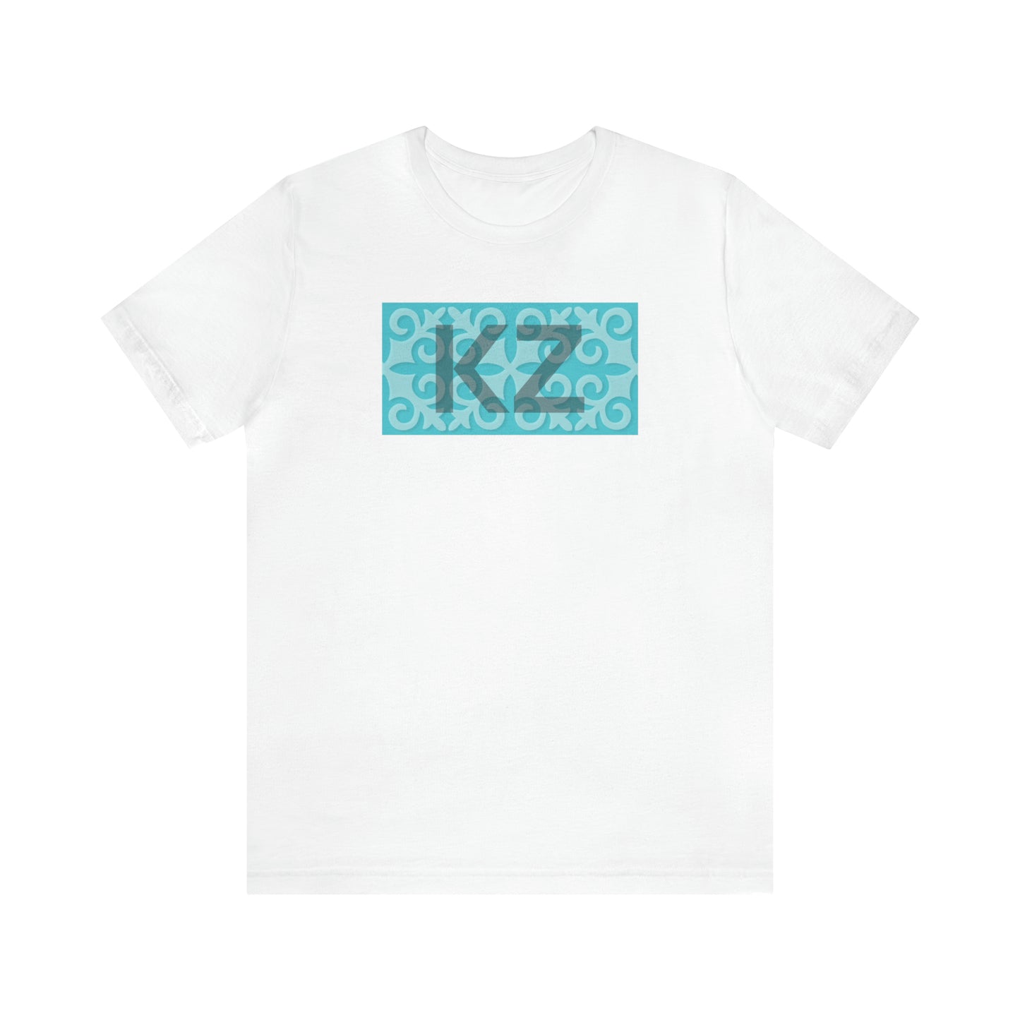 KZ Front and Kazakh Back Unisex Jersey Short Sleeve Tee