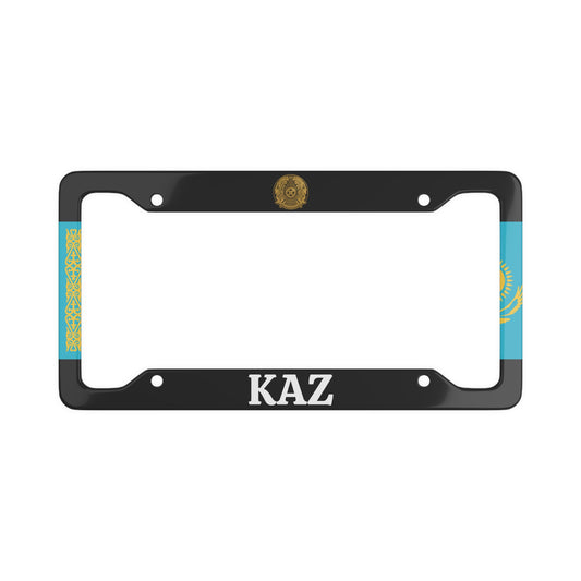 KZ Flag National Emblem License Plate Frame