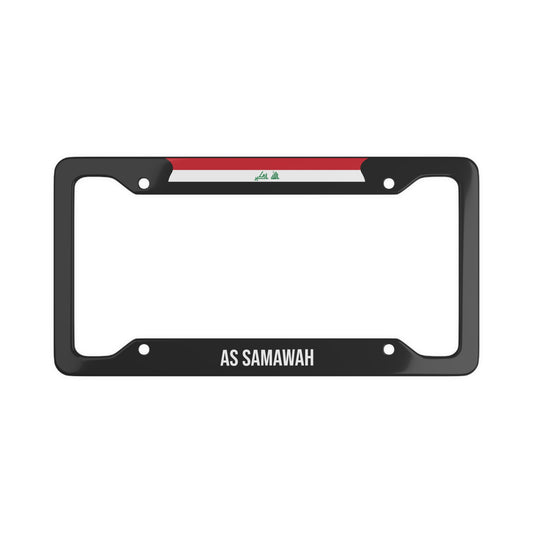 As Samawah Iraq Premium License Plate Frame