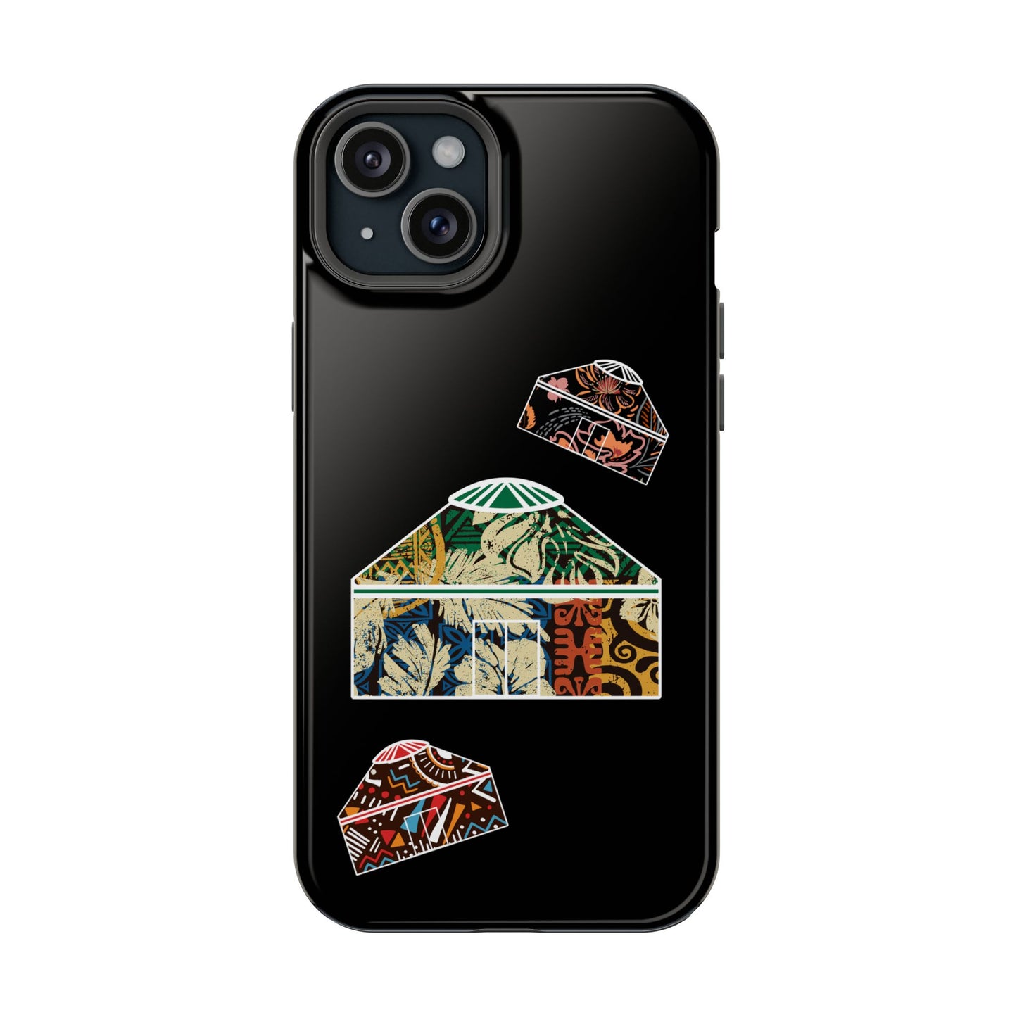 Colorful Yurts Phone Case