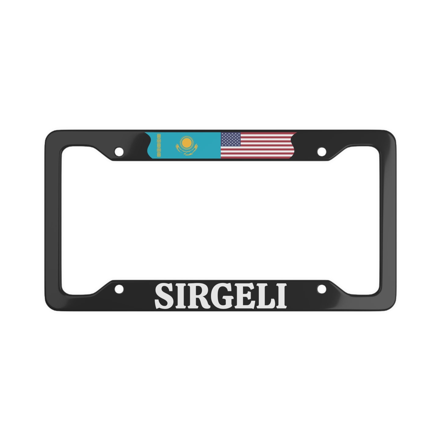 SIRGELI with flag License Plate Frame