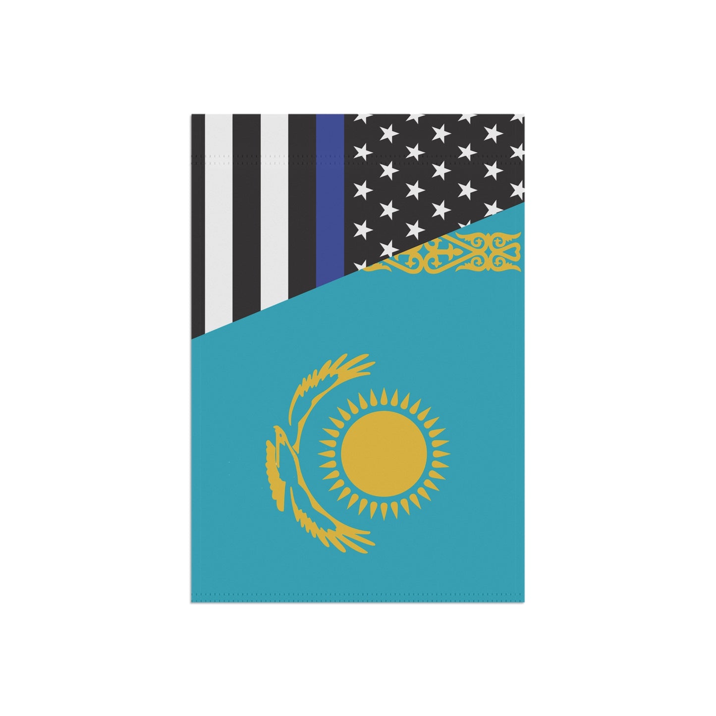 Kazakhs Support US Police Flag Garden & House Banner