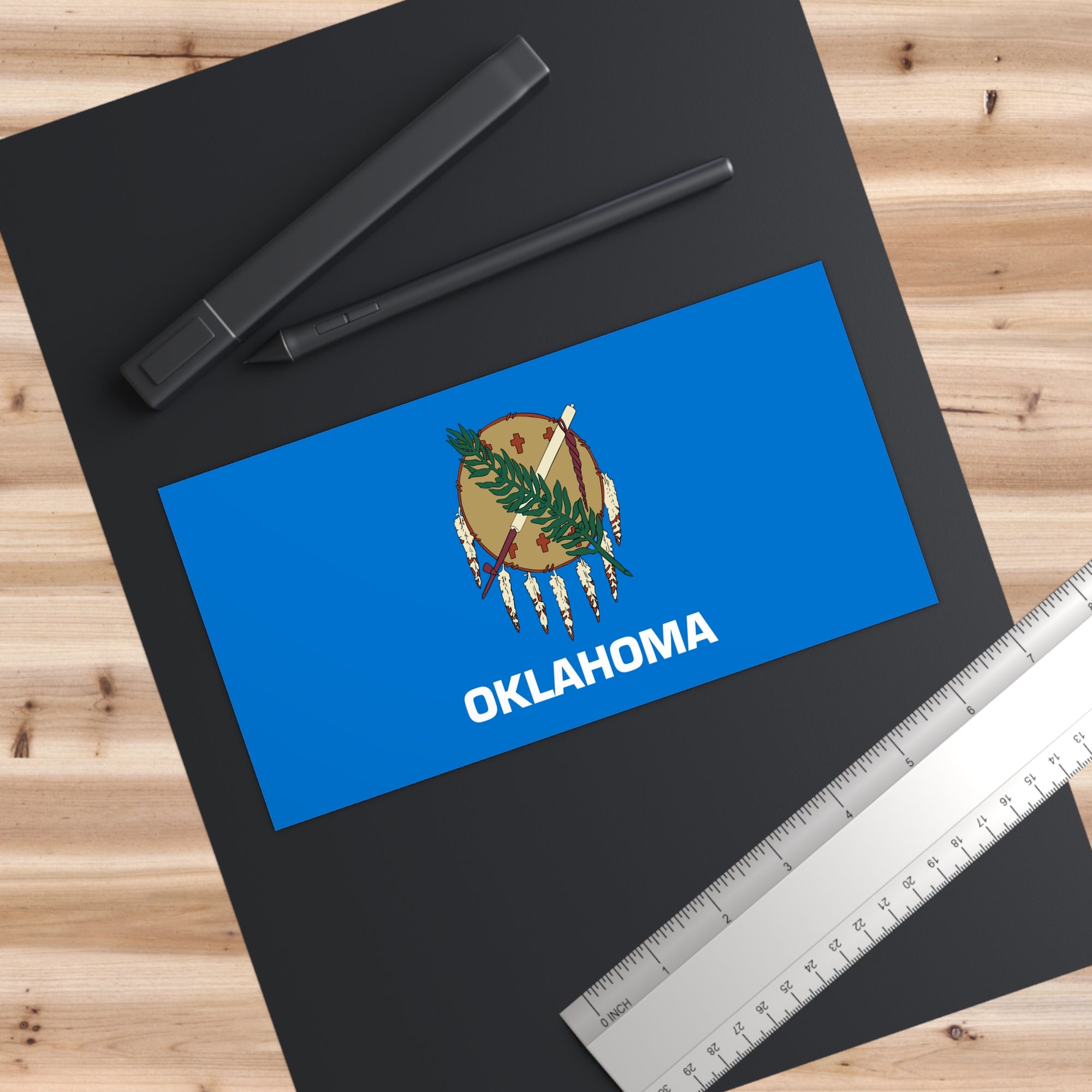 Oklahoma Flag Bumper Stickers