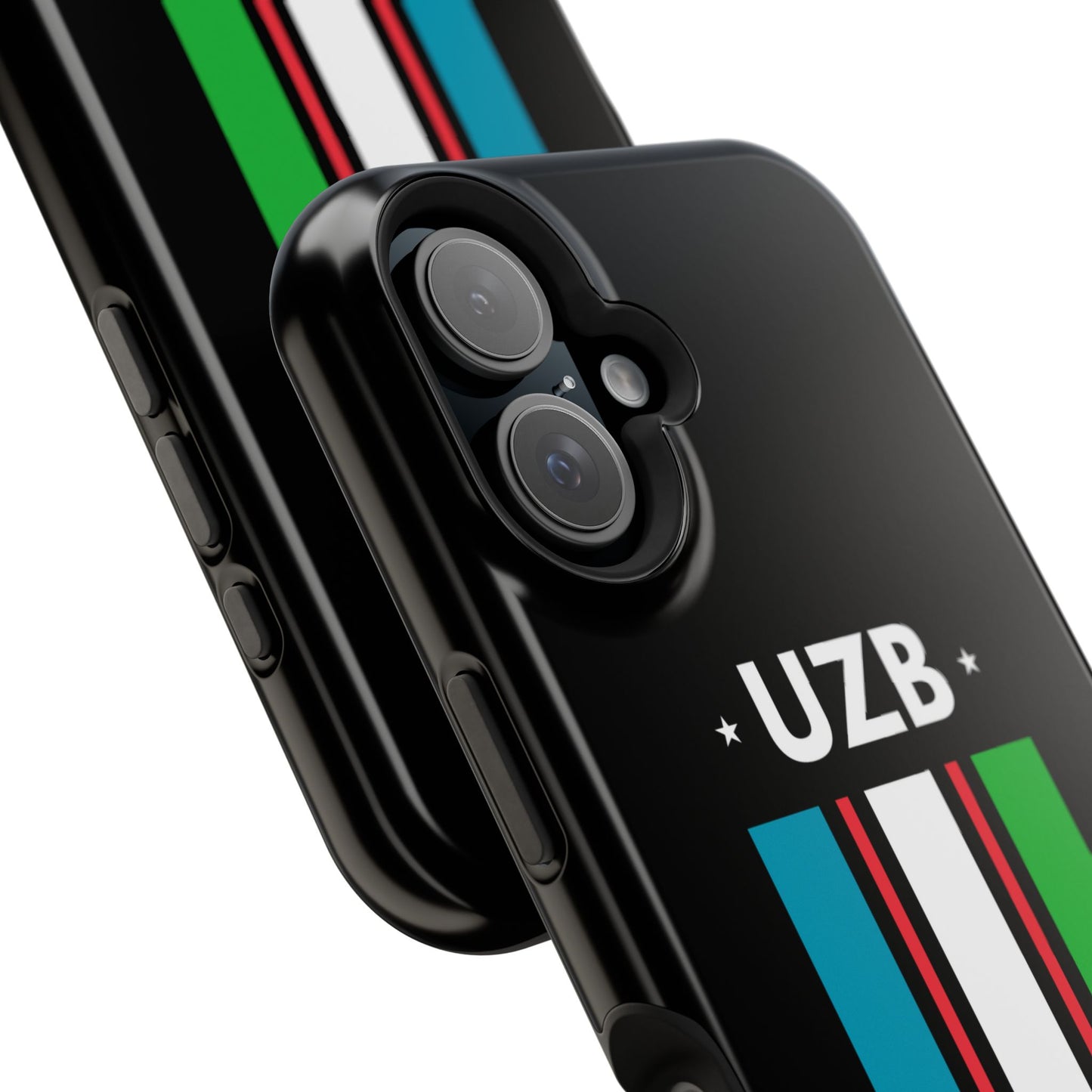 UZB Flag Stripes Phone Case