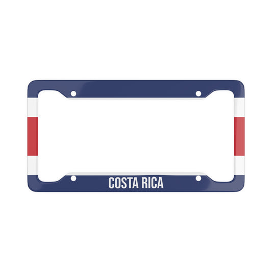 Costa Rica Colorful Premium License Plate Frame