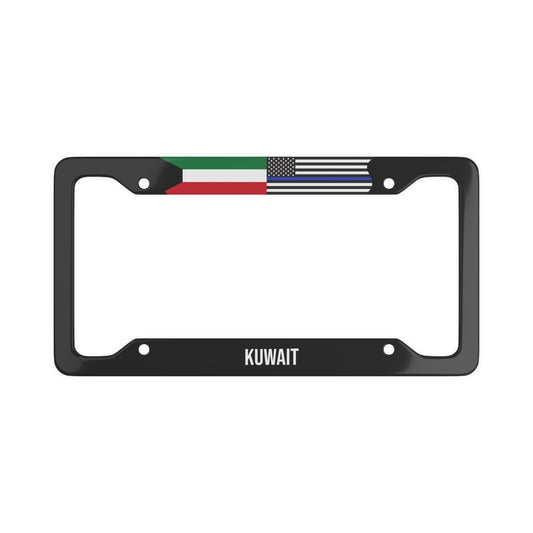 Kuwait Support Police Premium License Plate Frame