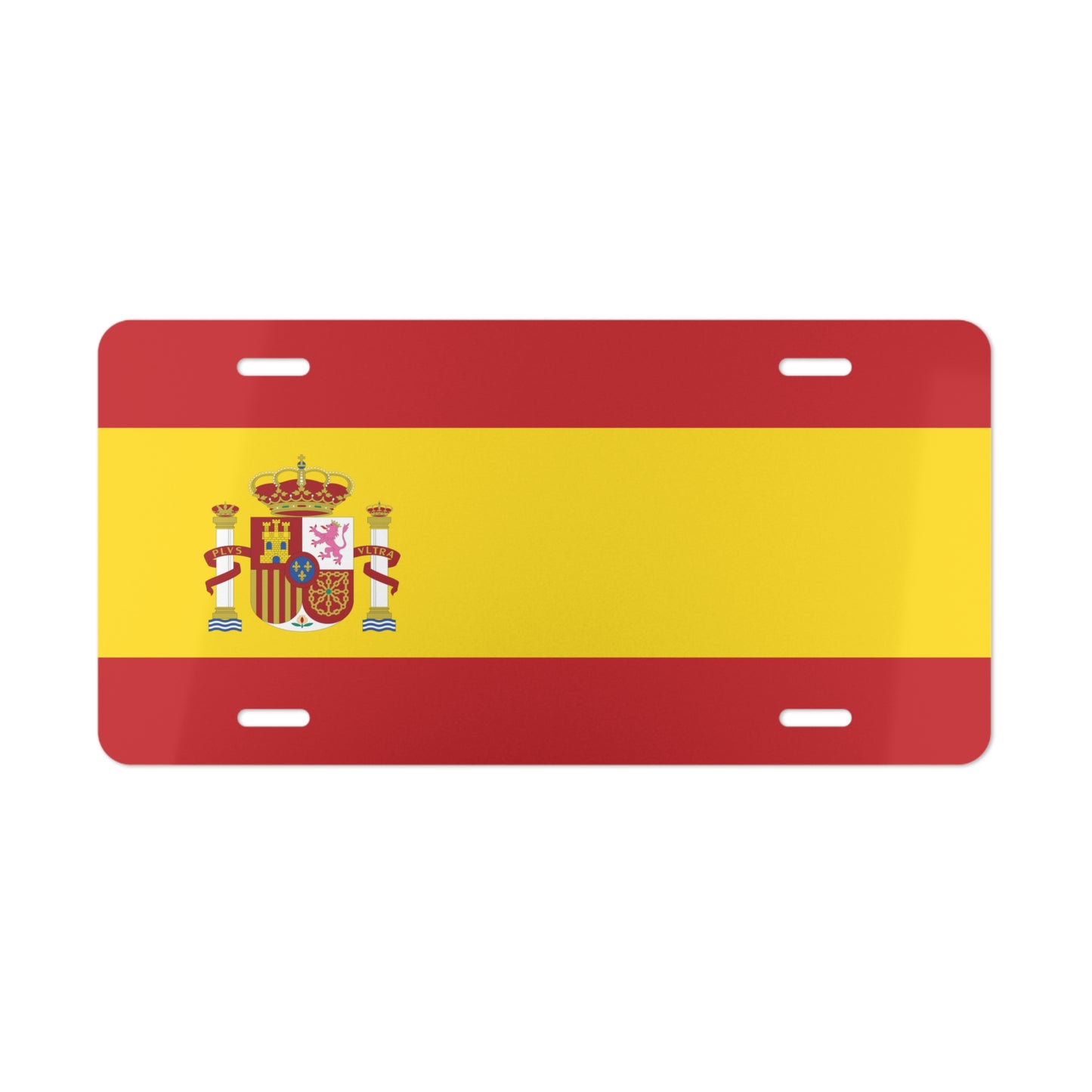 Spain Flag Vanity Plate