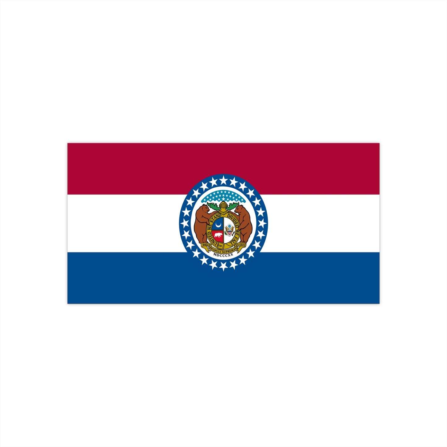 Missouri Flag Bumper Stickers