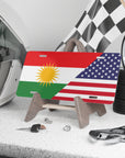 Kurdish American Flag Vanity Plate
