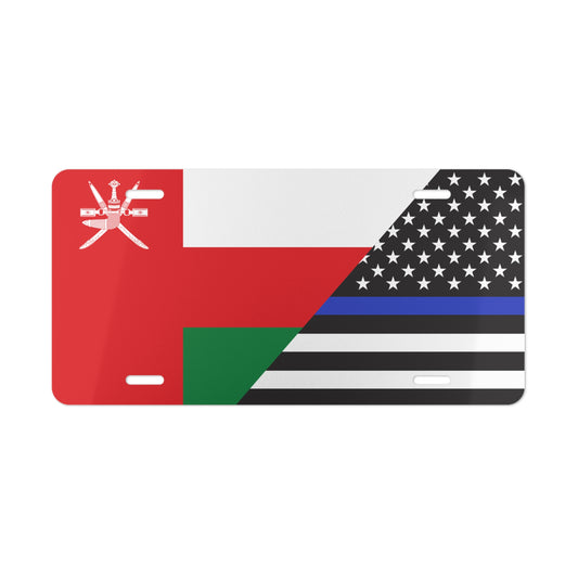 Oman Support Police Flag Vanity Plate