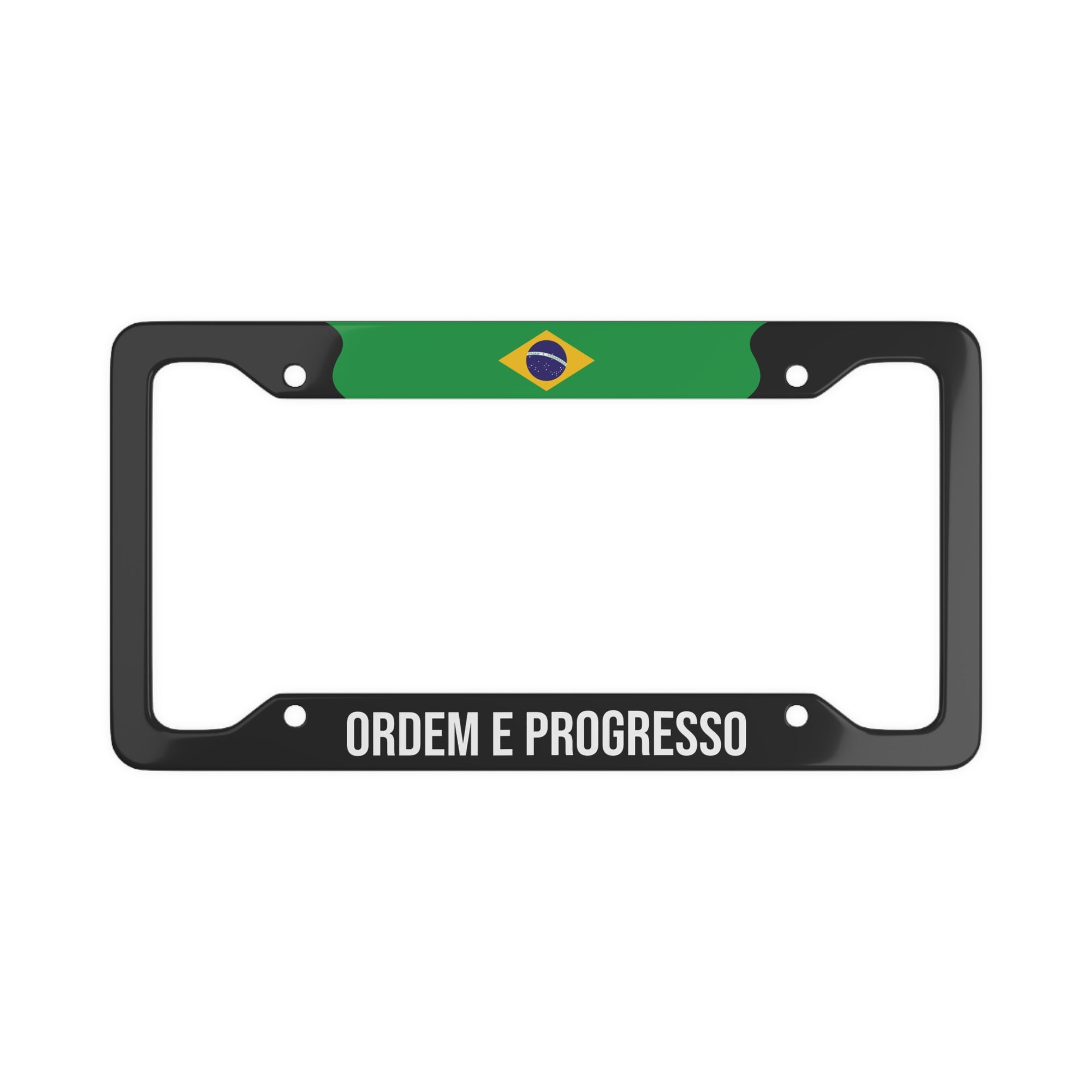 Ordem E Progresso Brazil Car Plate Frame