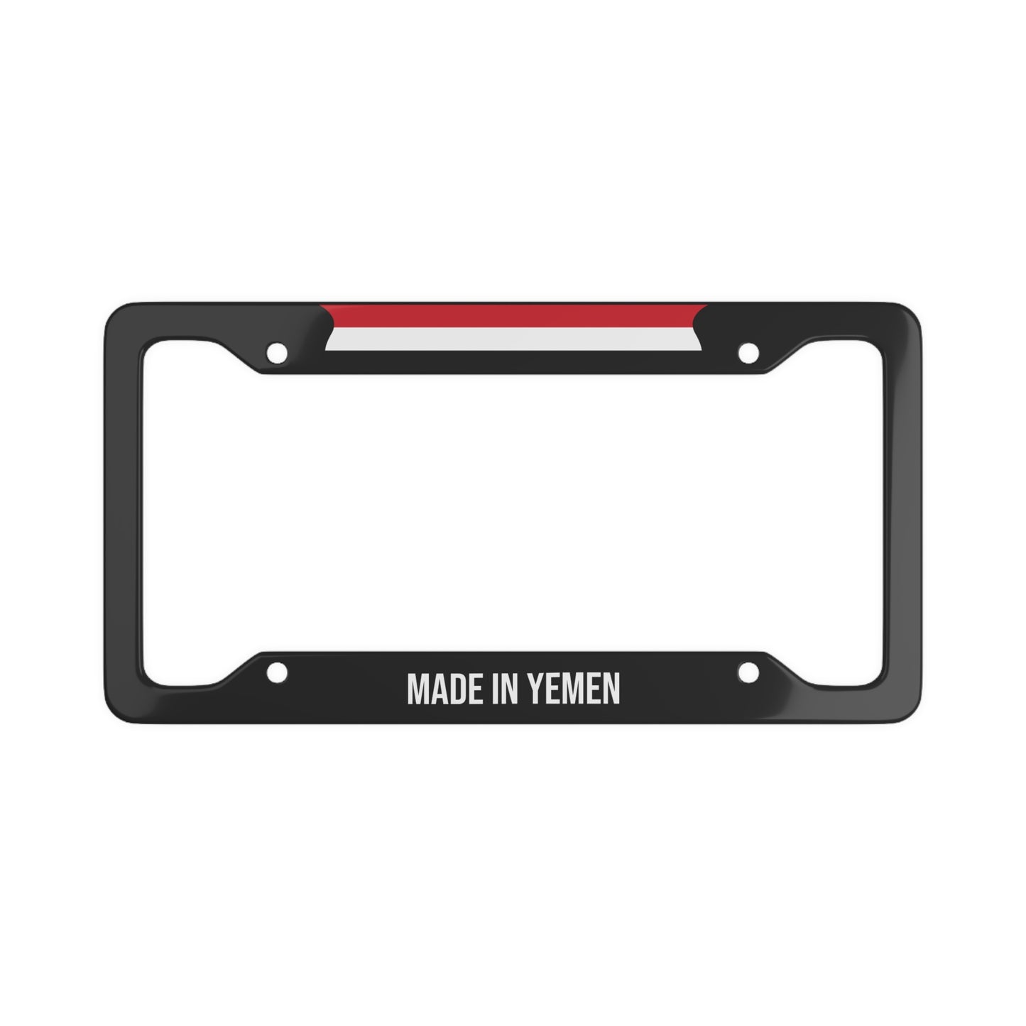 Made in Yemen Premium License Plate Frame