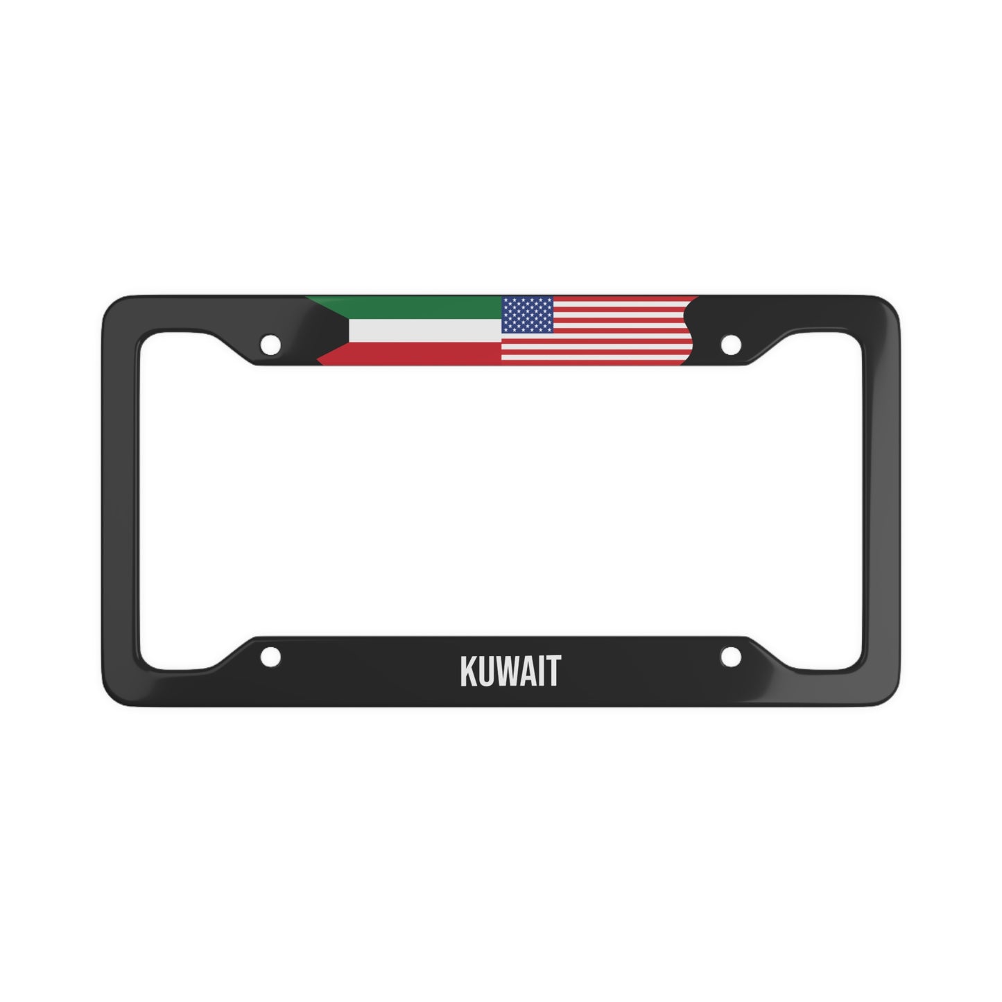 Kuwait USA Premium License Plate Frame