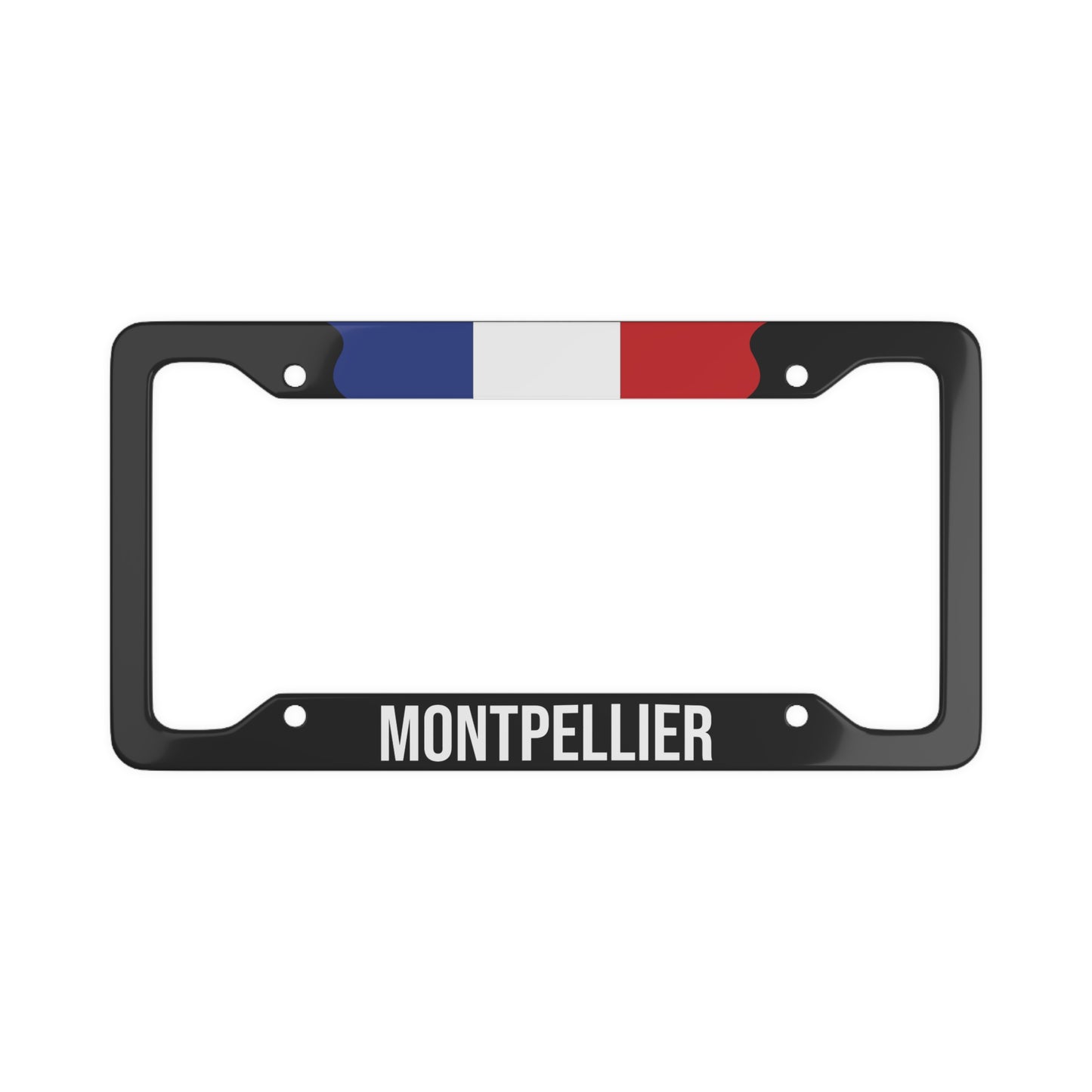 Montpellier France Flag Car Plate Frame