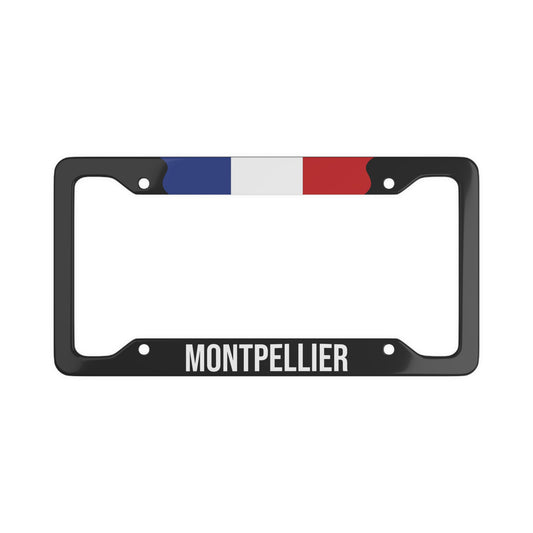 Montpellier France Flag Car Plate Frame