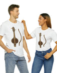 Kobyz Front and Kazakh Back Unisex Jersey Short Sleeve Tee