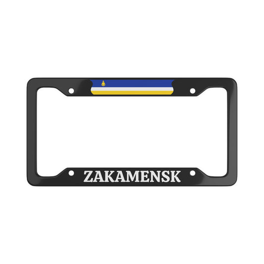 Zakamensk Flag License Plate Frame