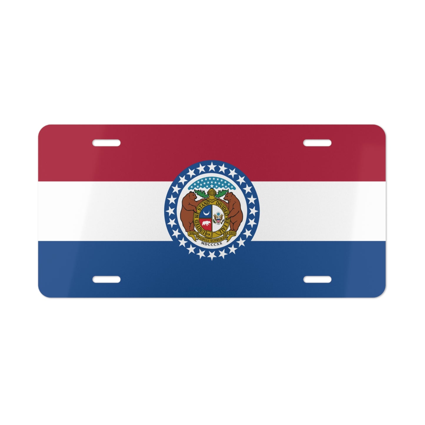 Missouri State Flag, USA Vanity Plate