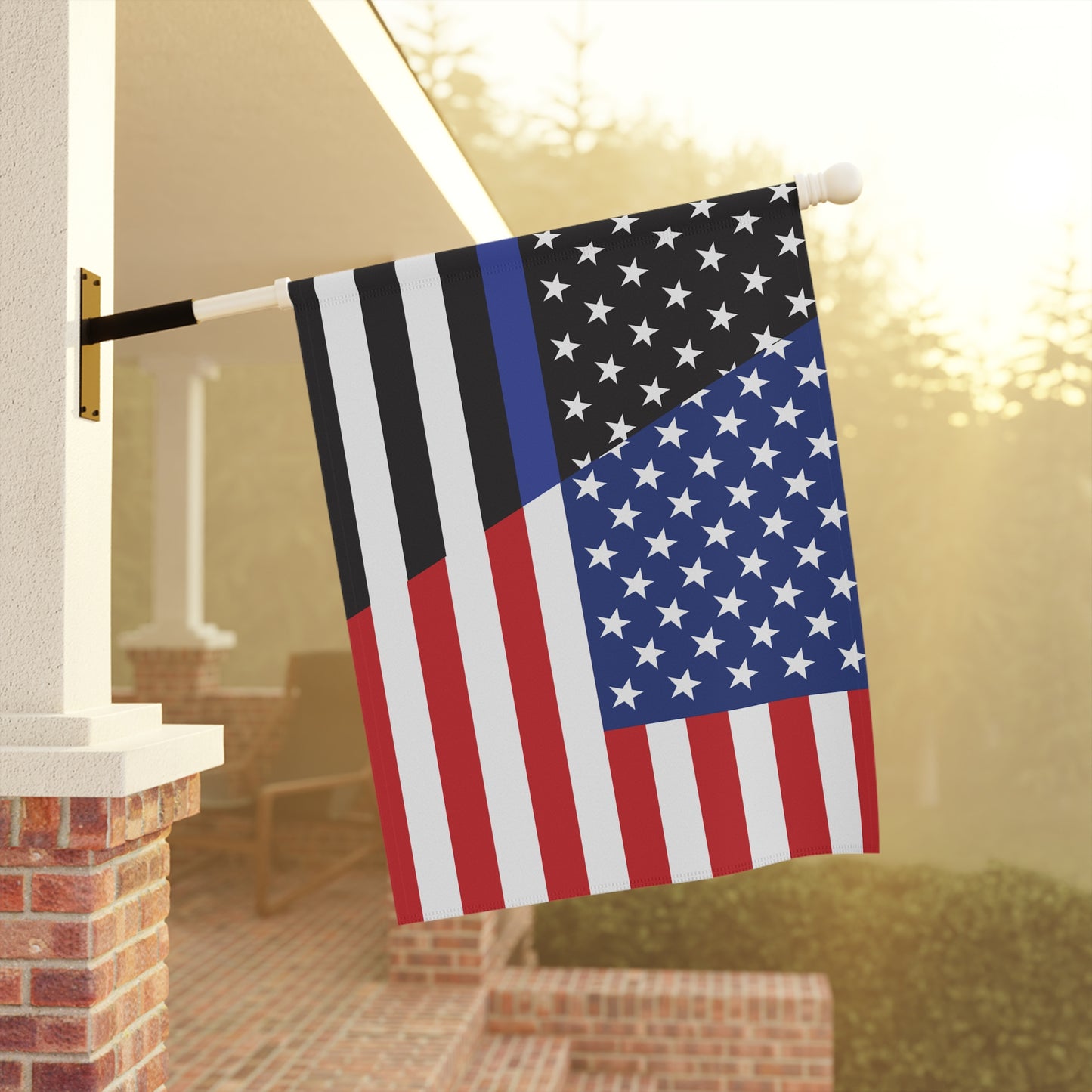 Support US Police Flag Garden & House Banner