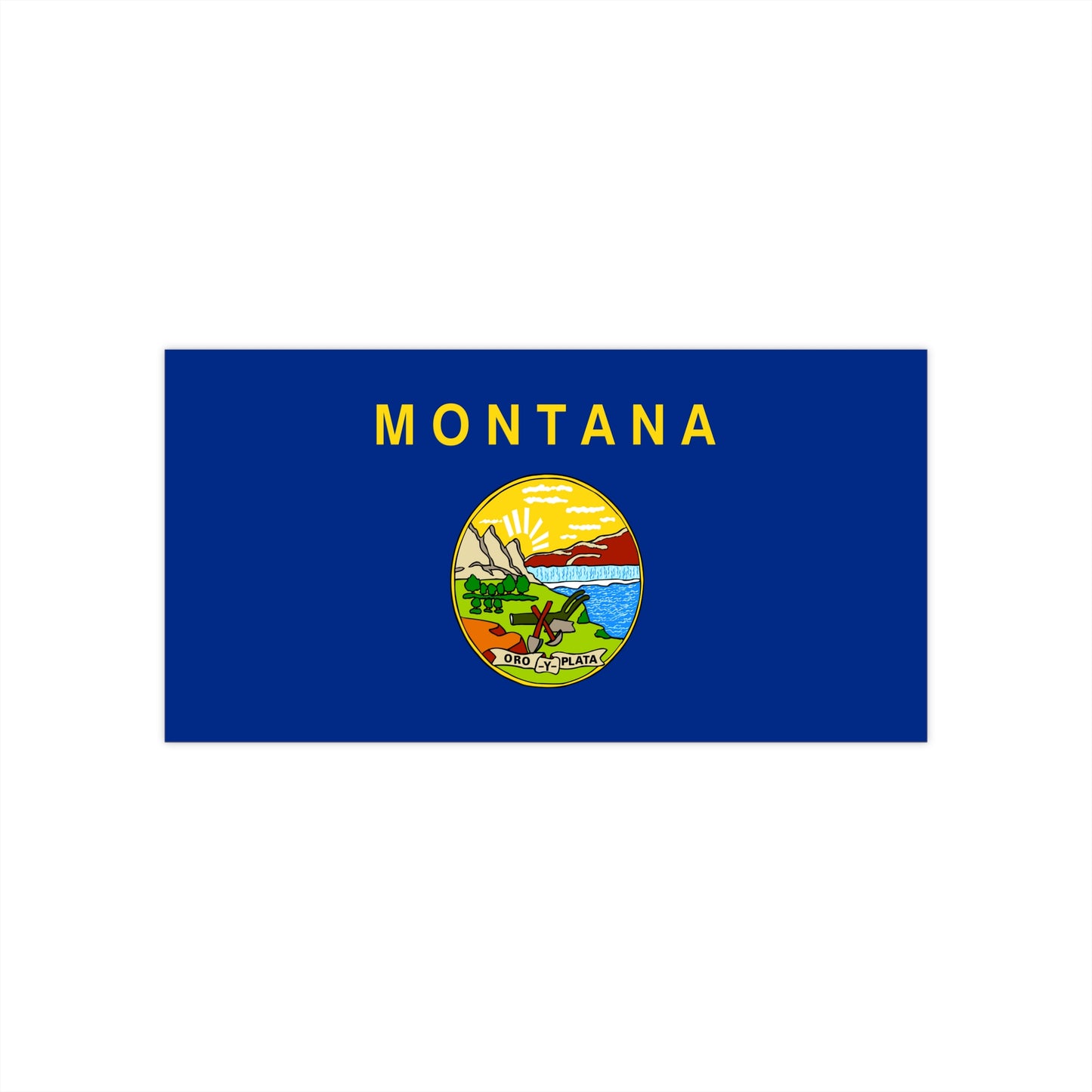 Montana Flag Bumper Stickers