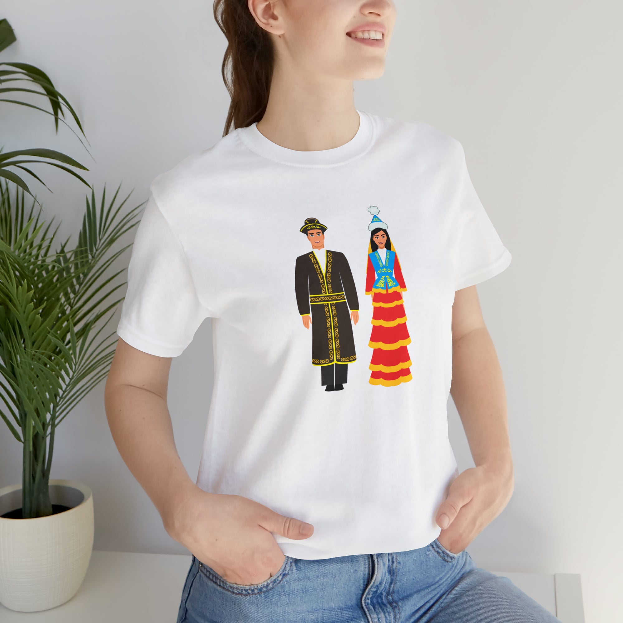 Traditional Couple KZ Unisex Jersey Short Sleeve Tee