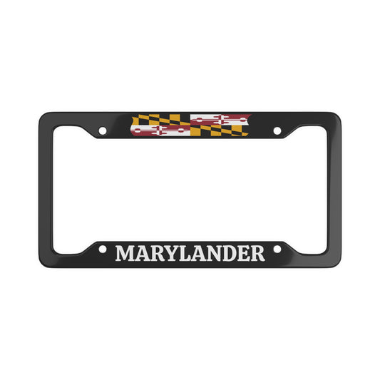 Marylander, Maryland State, USA License Plate Frame