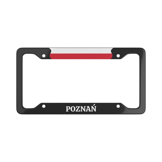 POZNAŃ Poland Flag Car Plate Frame