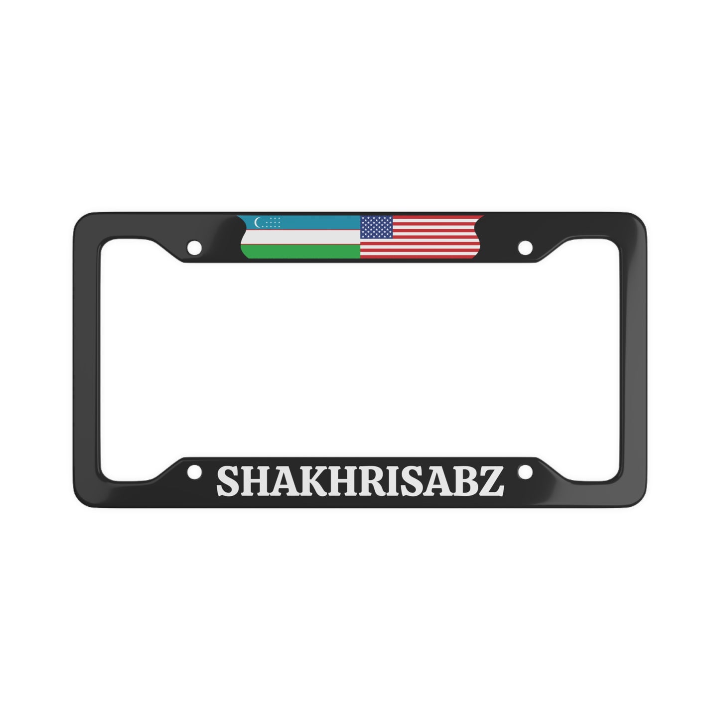 SHAHRISABZ with flag License Plate Frame