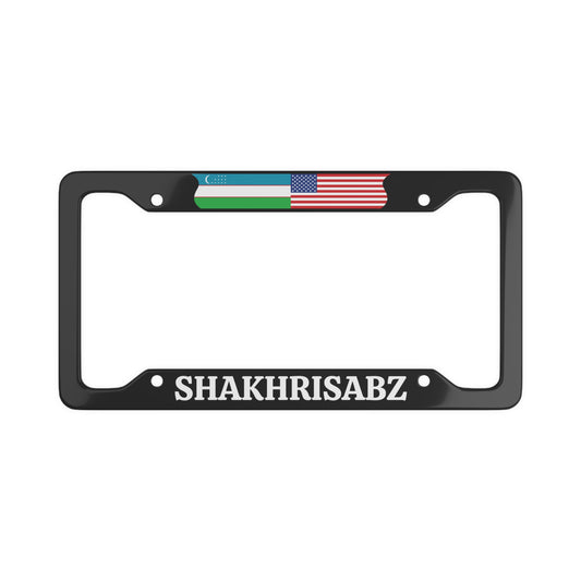 SHAHRISABZ with flag License Plate Frame