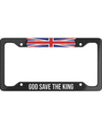 God save the King UK Flag Car Plate Frame
