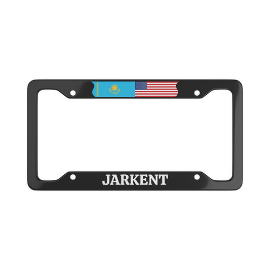 Jarkent with flag License Plate Frame