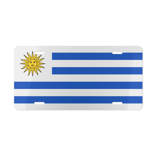 Uruguay Flag Vanity Plate