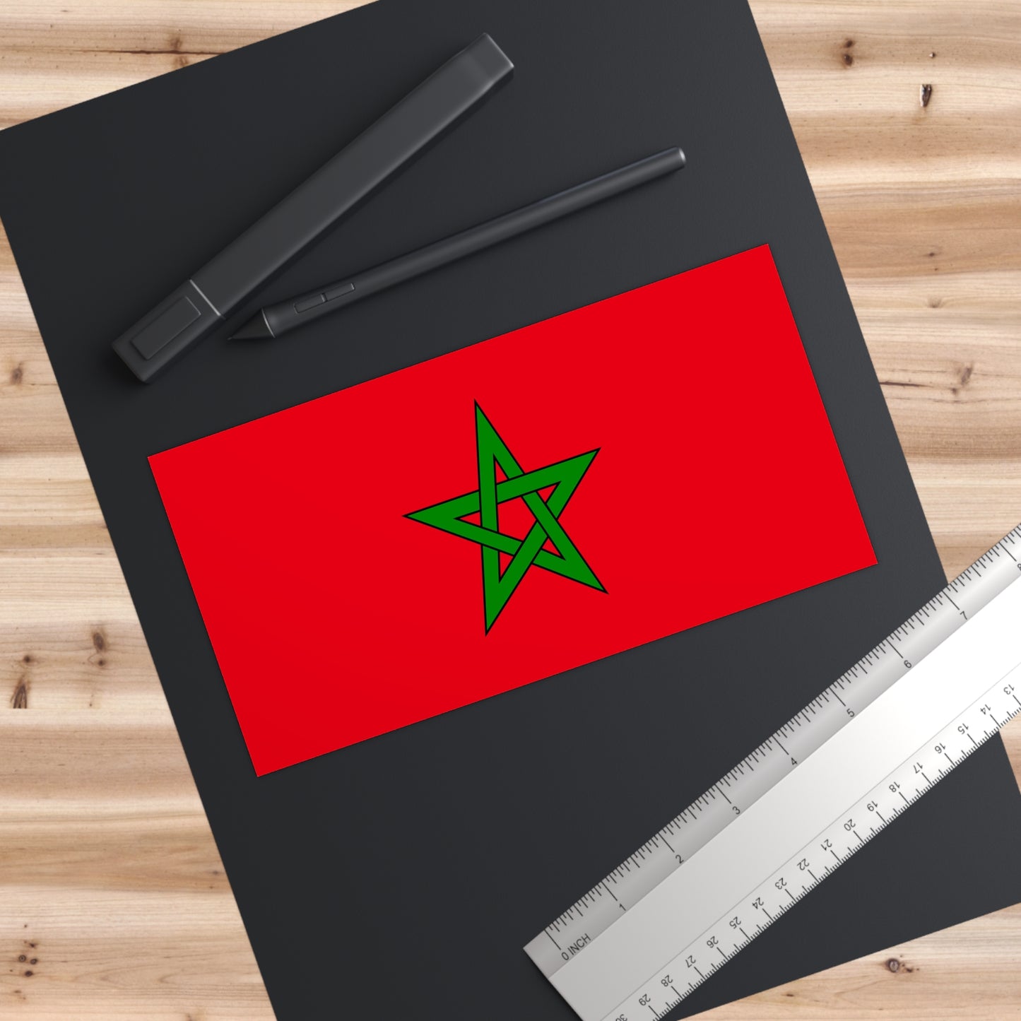 Morocco Flag Bumper Stickers