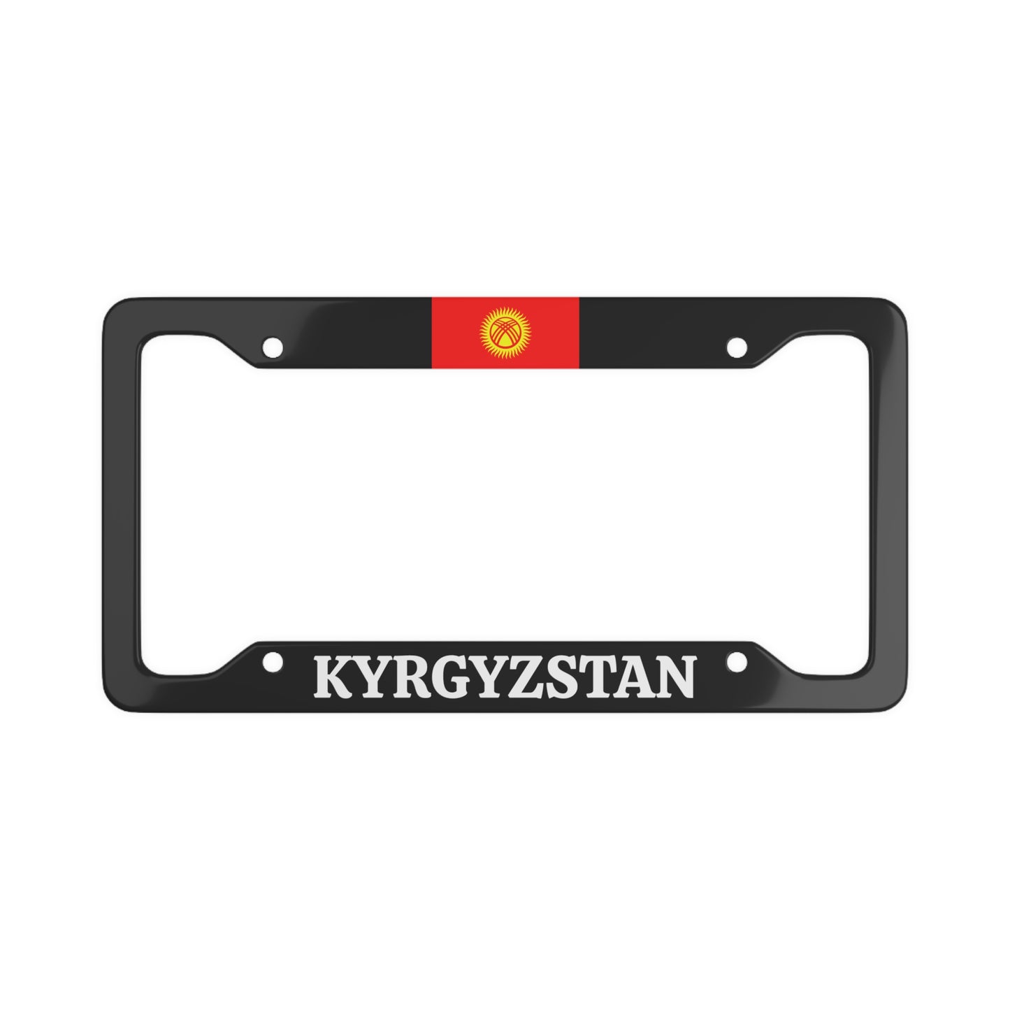 KYRGYZSTAN with flag License Plate Frame