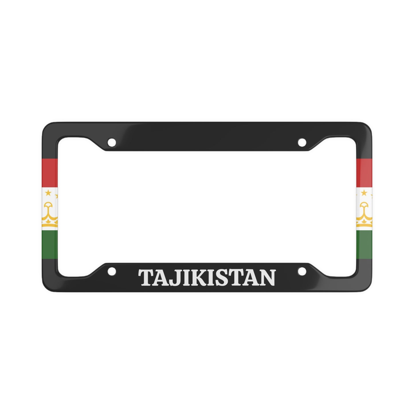 Tajikistan Side Flag License Plate Frame