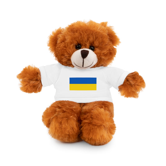Ukraine Flag Stuffed Animals with Tee