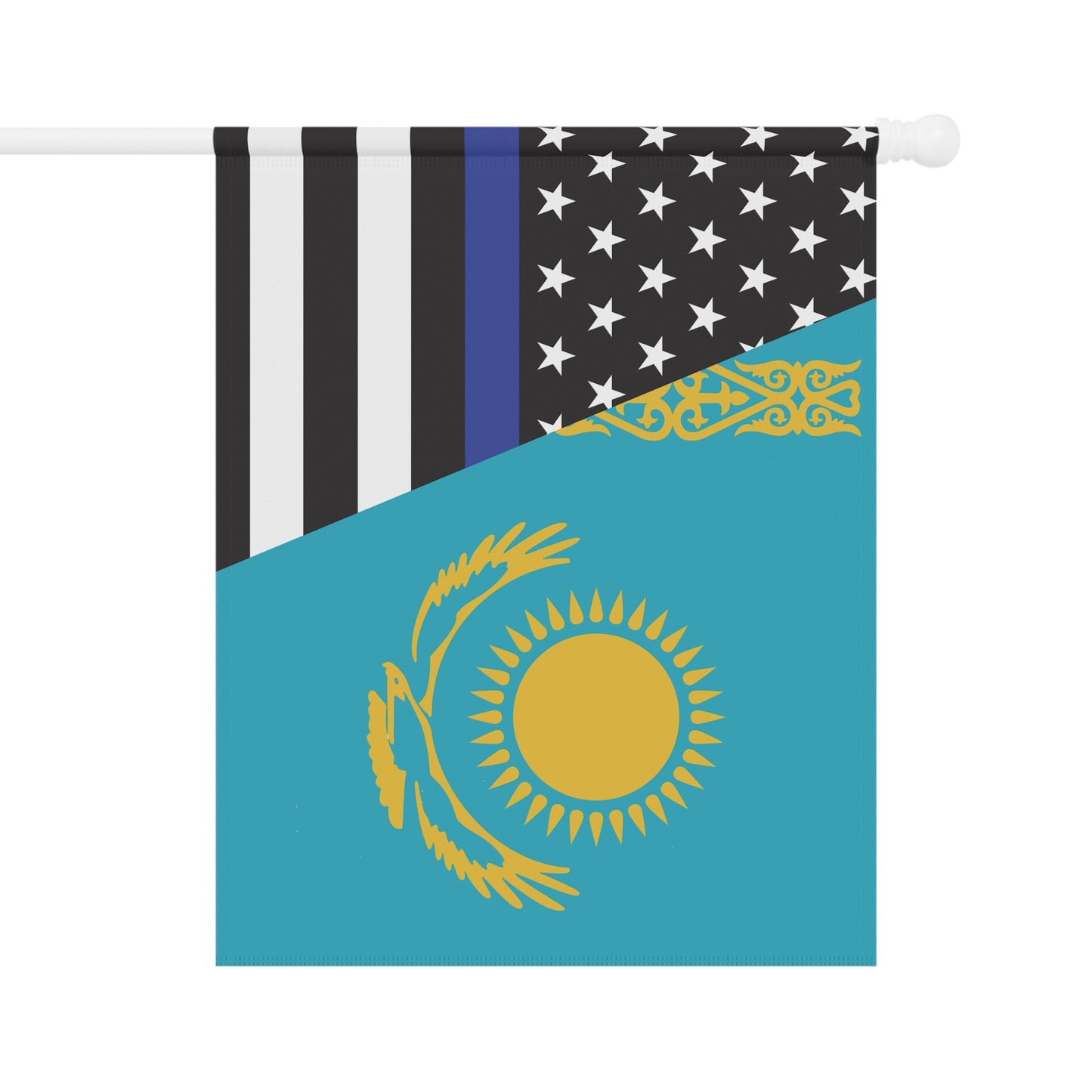 Kazakhs Support US Police Flag Garden & House Banner