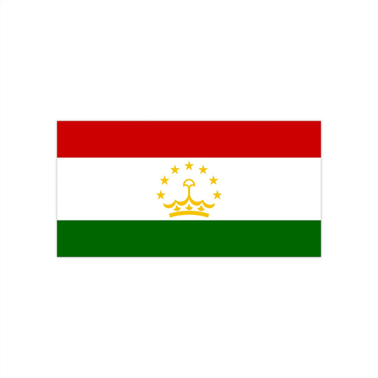 Tajikistan Flag Bumper Stickers