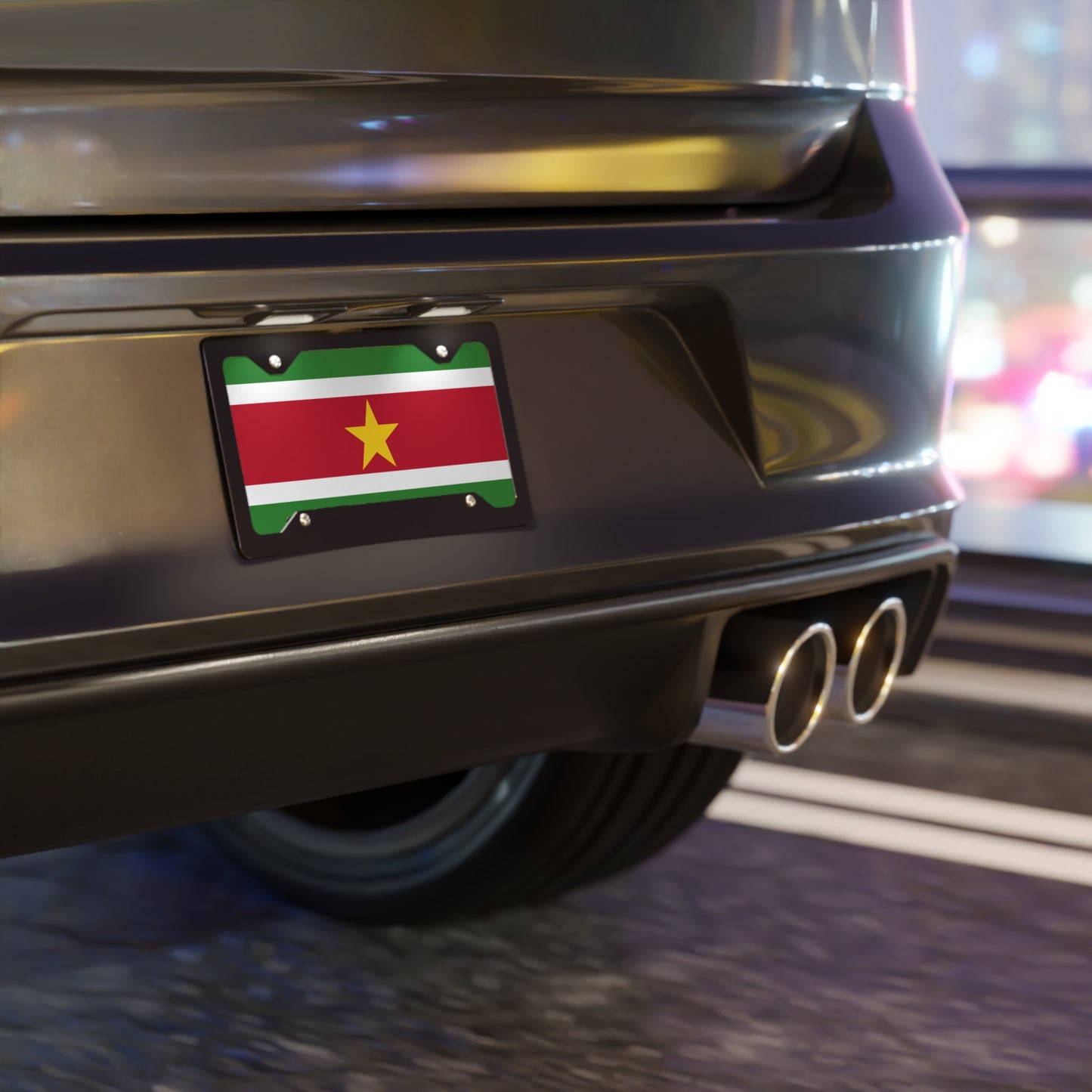 Suriname Flag Vanity Plate