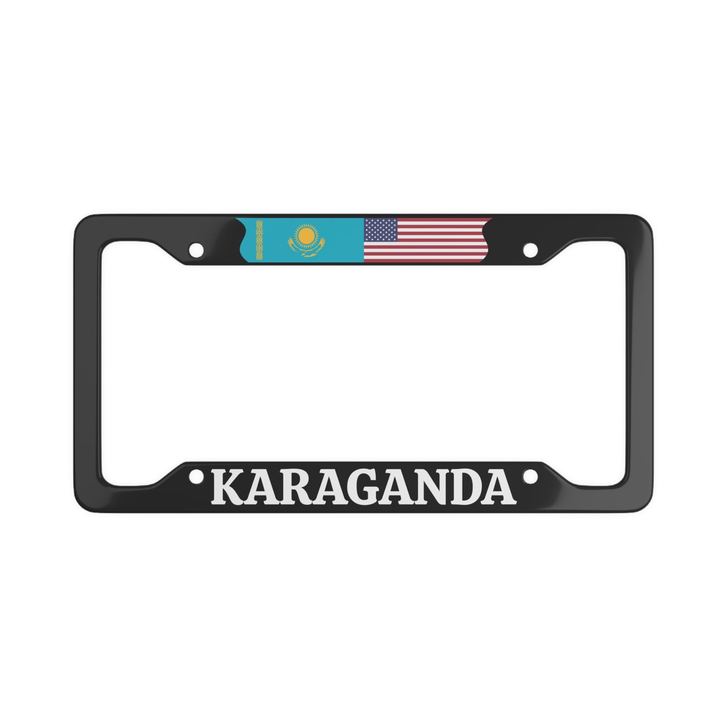 KARAGANDA with flag License Plate Frame