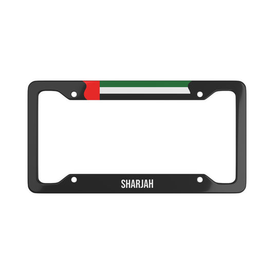 Sharjah UAE Premium License Plate Frame