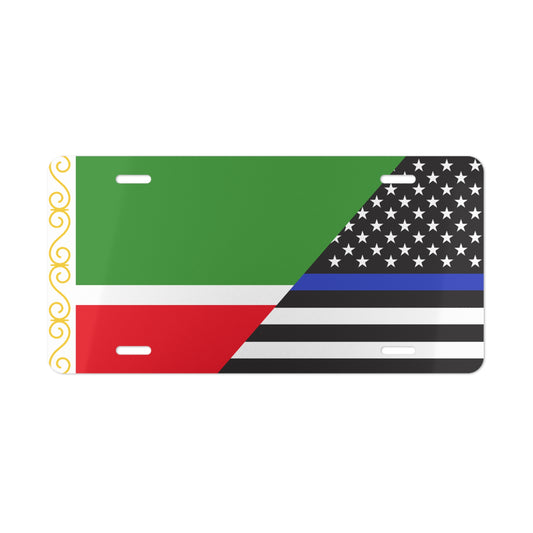 Chechen/Law Enforcement Flag Vanity Plate
